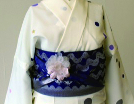 tsumori chisato浴衣　半巾帯ブルー2
